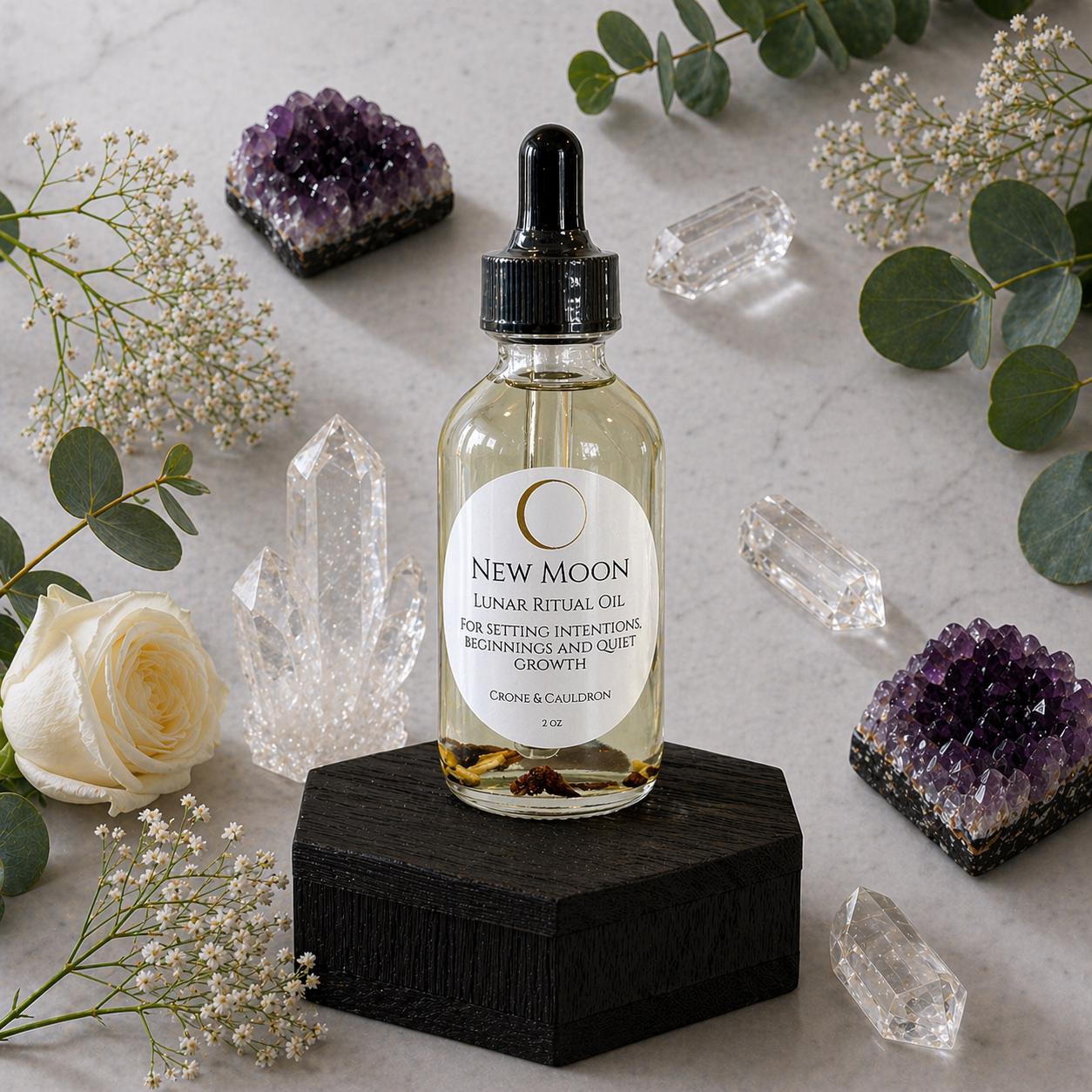 Magia Lunar - Aceite Ritual de Luna Nueva (2 oz)