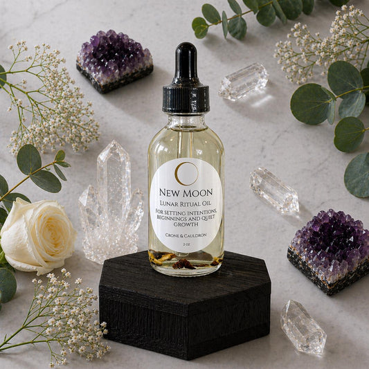 Lunar Magick - New Moon Ritual Oil (2 oz)