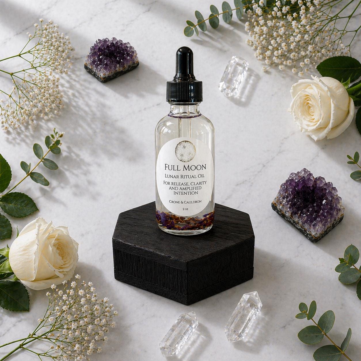 Magia Lunar - Aceite Ritual de Luna Llena (2 oz)