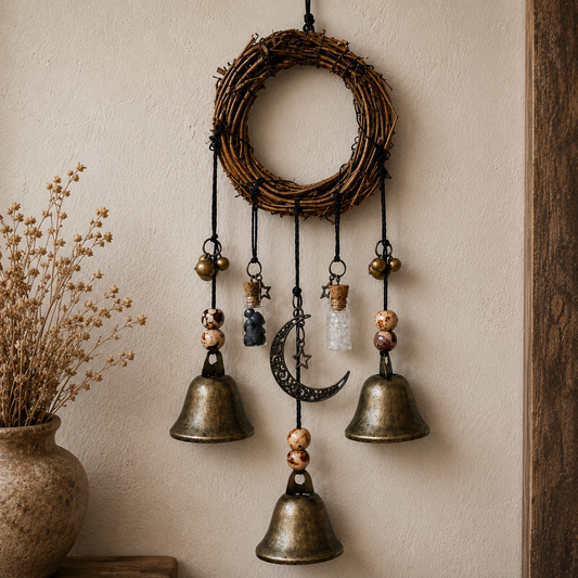 Witch's Bells: Grapevine Wreath
